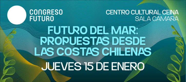 Banner del seminario Futuro del Mar en el marco de Congreso Futuro.